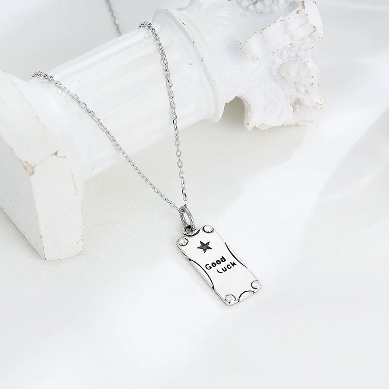 GIMK S925 Silver Necklaces Unisex-4