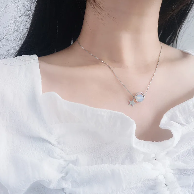 GIMK S925 Silver Necklaces Women's-8