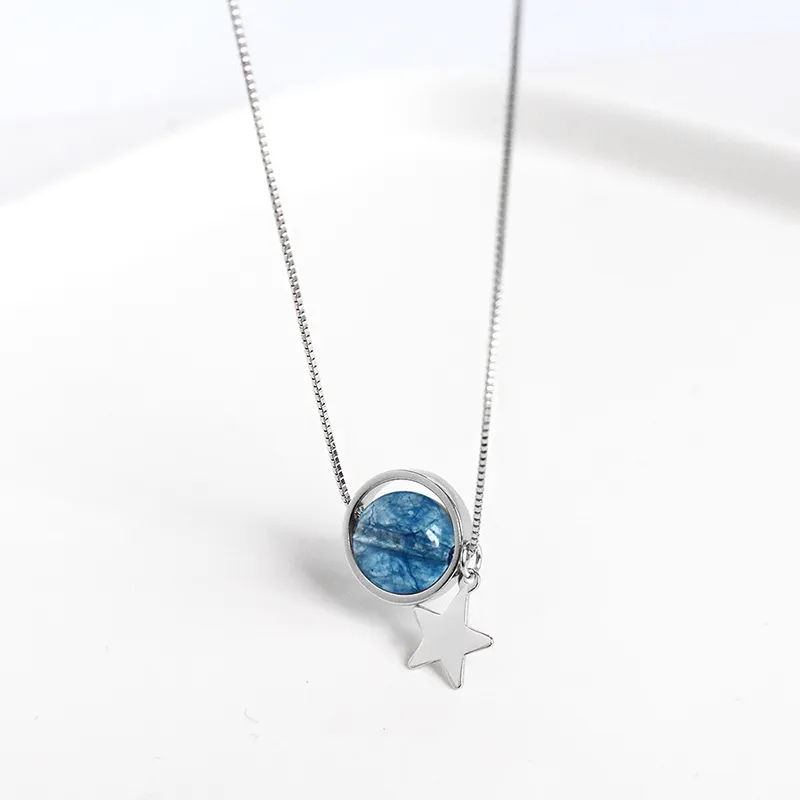 GIMK S925 Silver Necklaces Women's-2