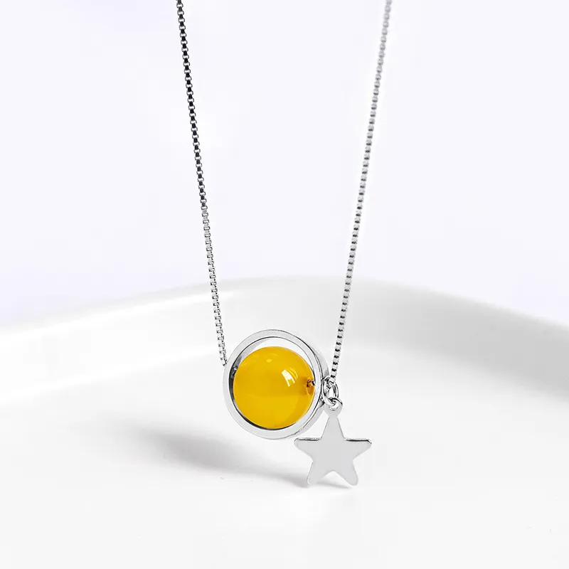 GIMK S925 Silver Necklaces Women's-20