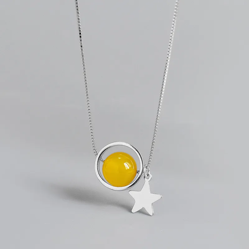 GIMK S925 Silver Necklaces Women's-21