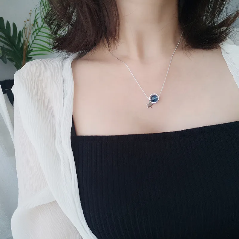 GIMK S925 Silver Necklaces Women's-1