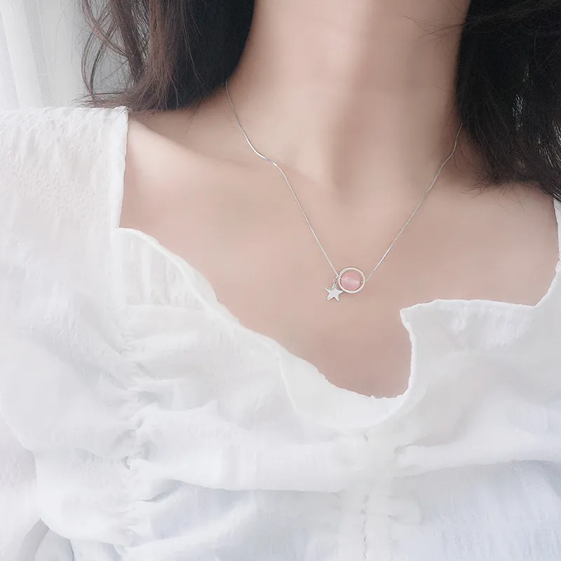GIMK S925 Silver Necklaces Women's-23