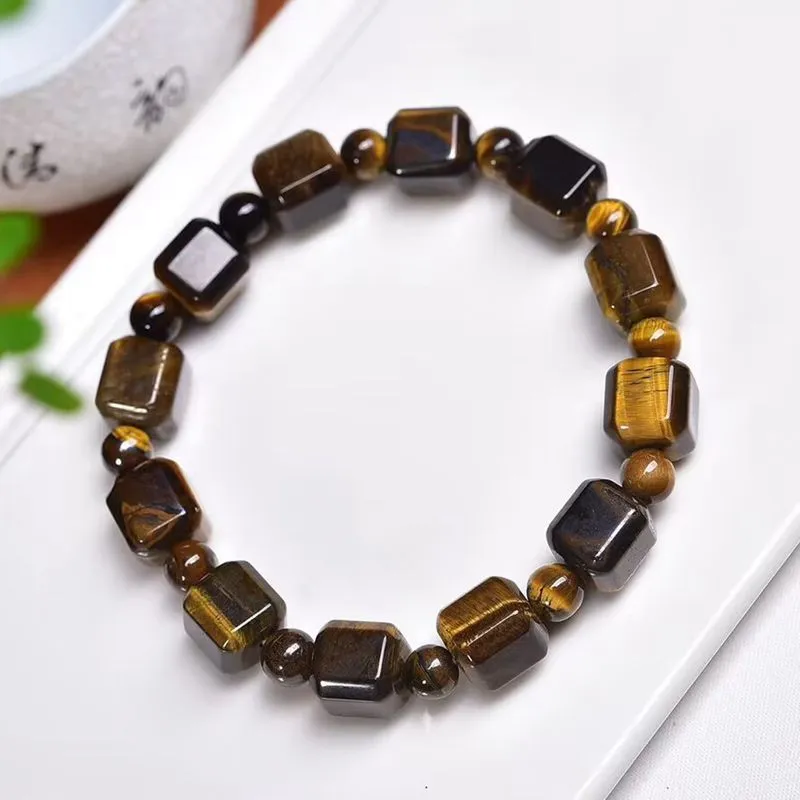 GIMK Tiger's Eye Stone Bracelets Unisex-4