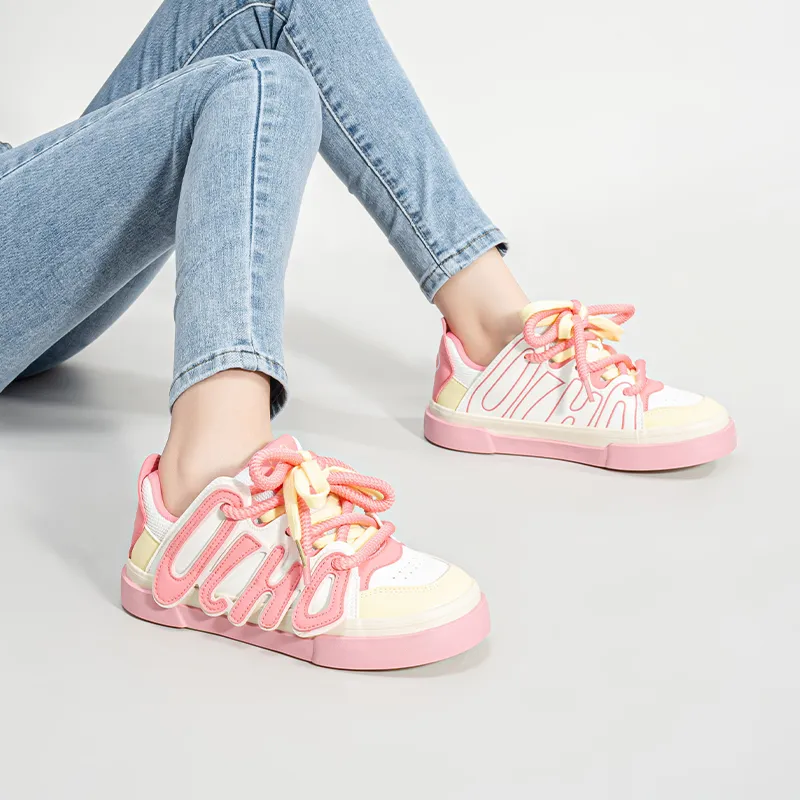 La Chapelle Height Increasing Lightweight Low-Top Skateboard Shoes Women's-19