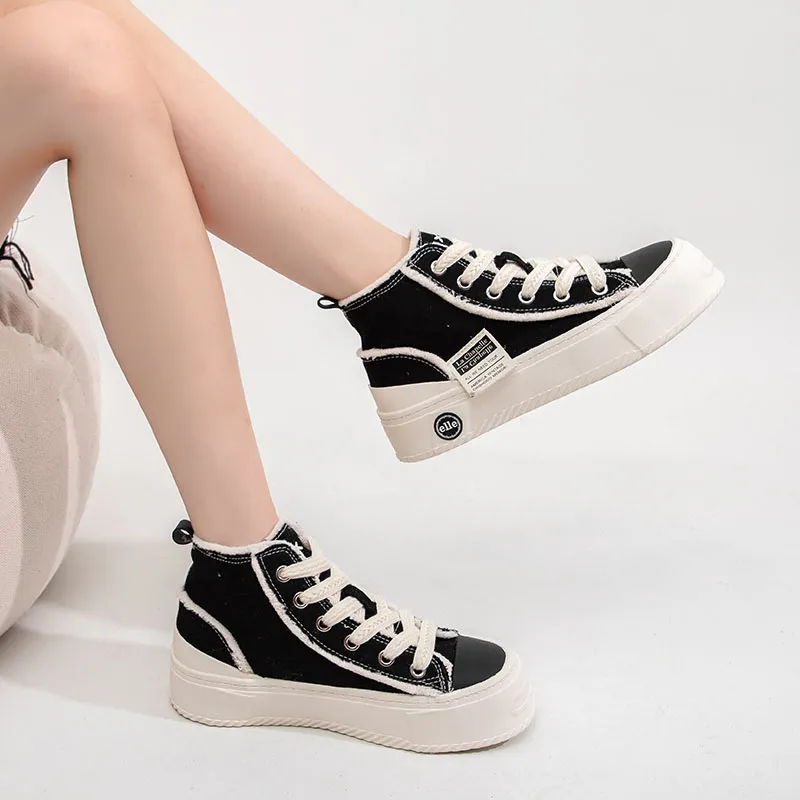 La Chapelle High-Top Canvas Shoes Women's-6