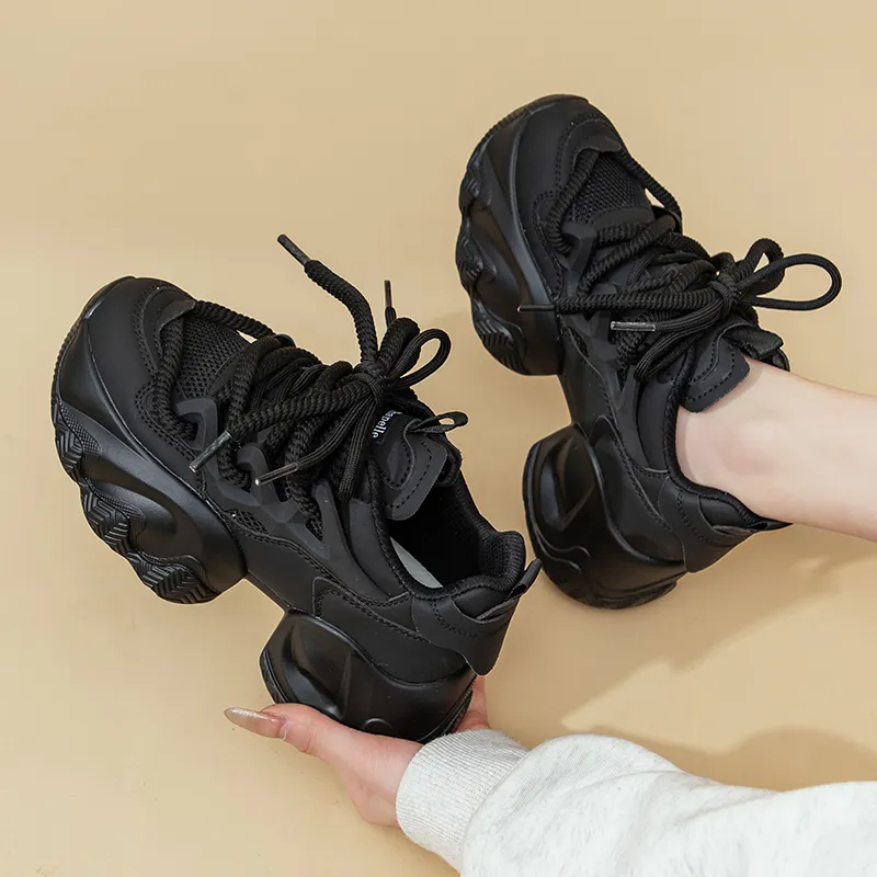 La Chapelle Height Increasing Lightweight Low-Top Chunky Sneakers Women's-28