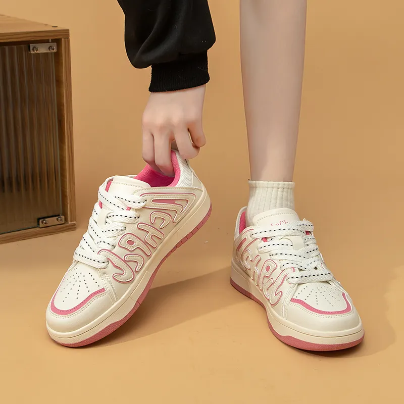 La Chapelle Height Increasing Lightweight Breathable Low-Top Skateboard Shoes Women's-26