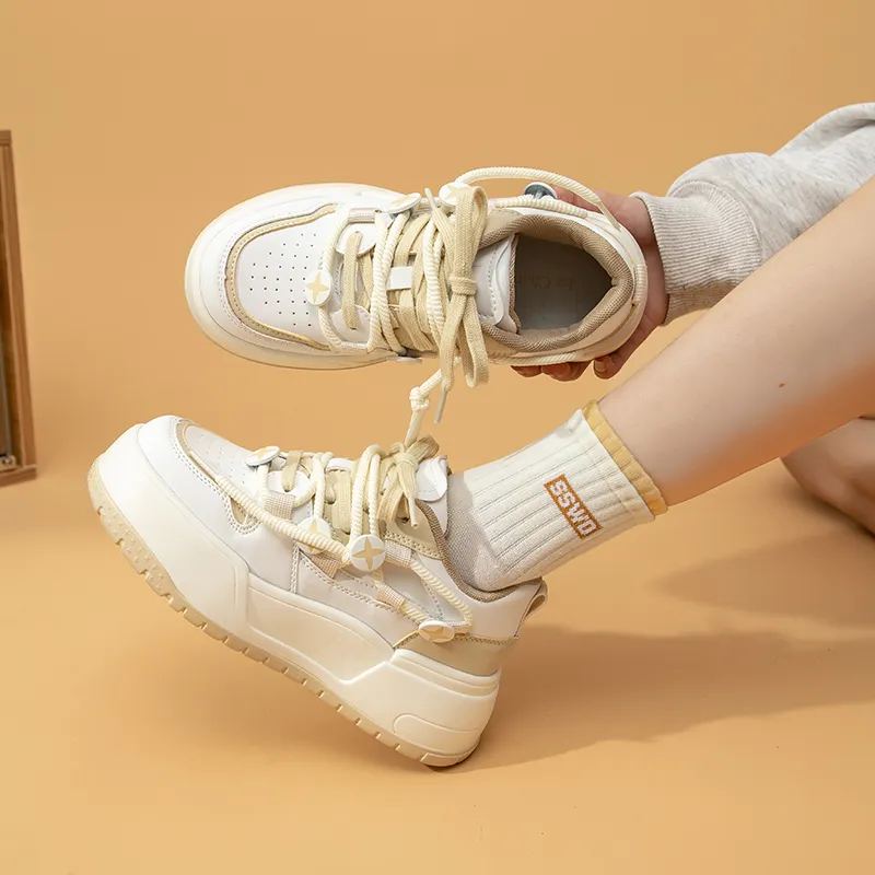 La Chapelle Height Increasing Lightweight Low-Top Skateboard Shoes Women's-5