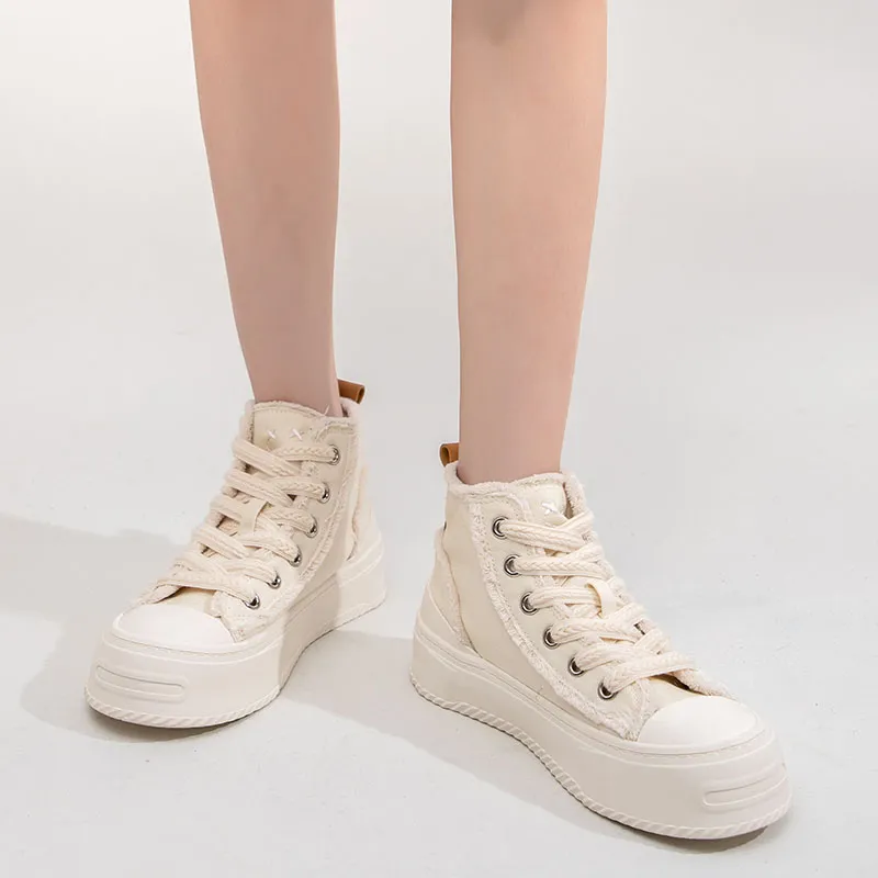 La Chapelle High-Top Canvas Shoes Women's-17