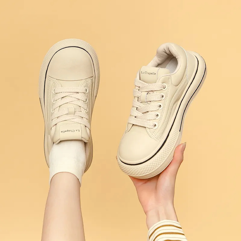 La Chapelle Abrasion Resistant Breathable Height Increasing Low Top Skateboard Shoes Women's-7