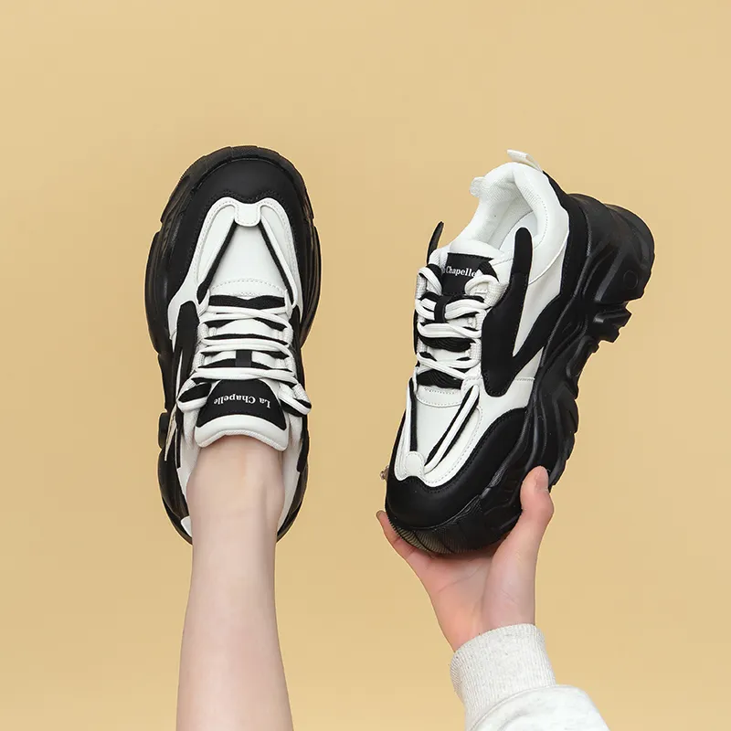 La Chapelle Height Increasing Lightweight Low Top Chunky Sneakers Women's-7