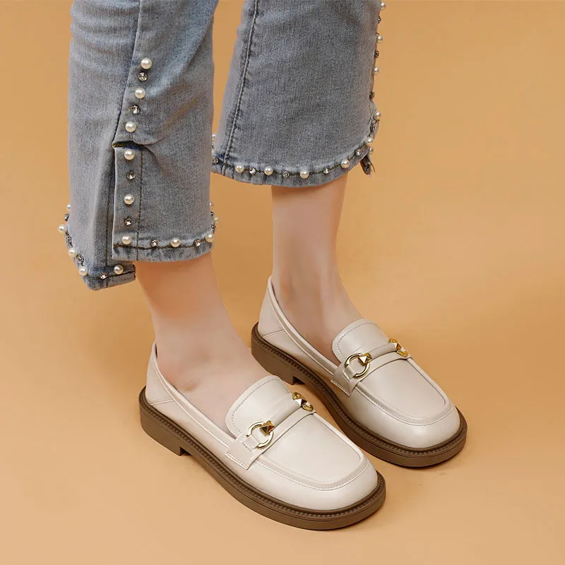 La Chapelle Loafers Women's Beige-9