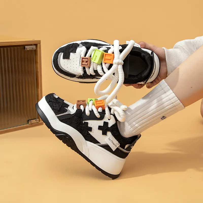 La Chapelle Height Increasing Lightweight Low-Top Skateboard Shoes Women's-24