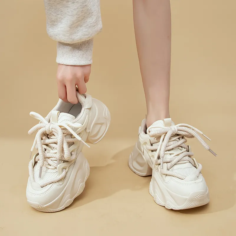 La Chapelle Height Increasing Lightweight Low-Top Chunky Sneakers Women's-6