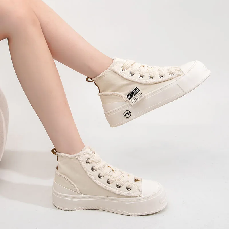 La Chapelle High-Top Canvas Shoes Women's-16