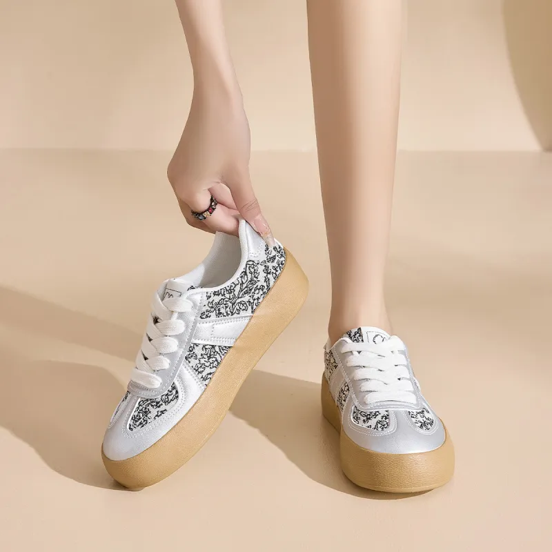 La Chapelle Height Increasing Wear Resistant Low Top Skateboard Shoes Women's-5