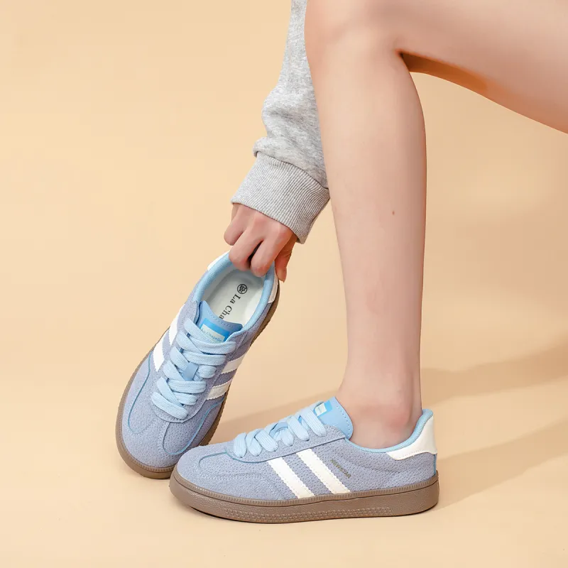 La Chapelle Anti Slip Wear Resistant Low Top Skateboard Shoes Women's-21
