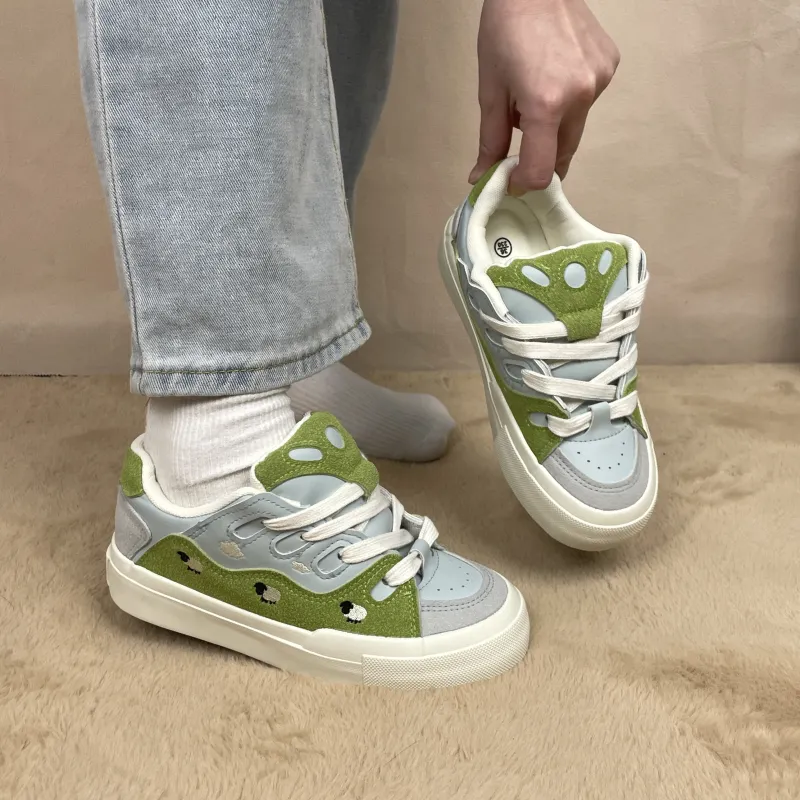 La Chapelle Abrasion Resistant Height Increasing Low Top Skateboard Shoes Women's-6