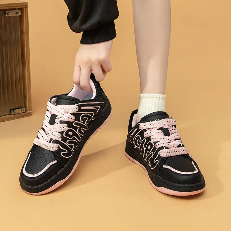 La Chapelle Height Increasing Lightweight Breathable Low-Top Skateboard Shoes Women's-6
