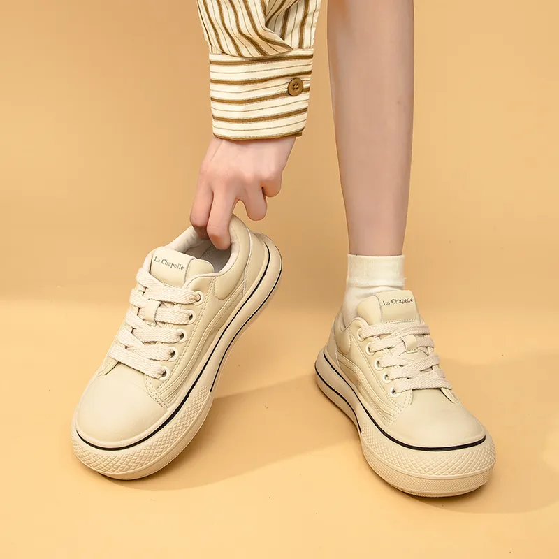 La Chapelle Abrasion Resistant Breathable Height Increasing Low Top Skateboard Shoes Women's-6