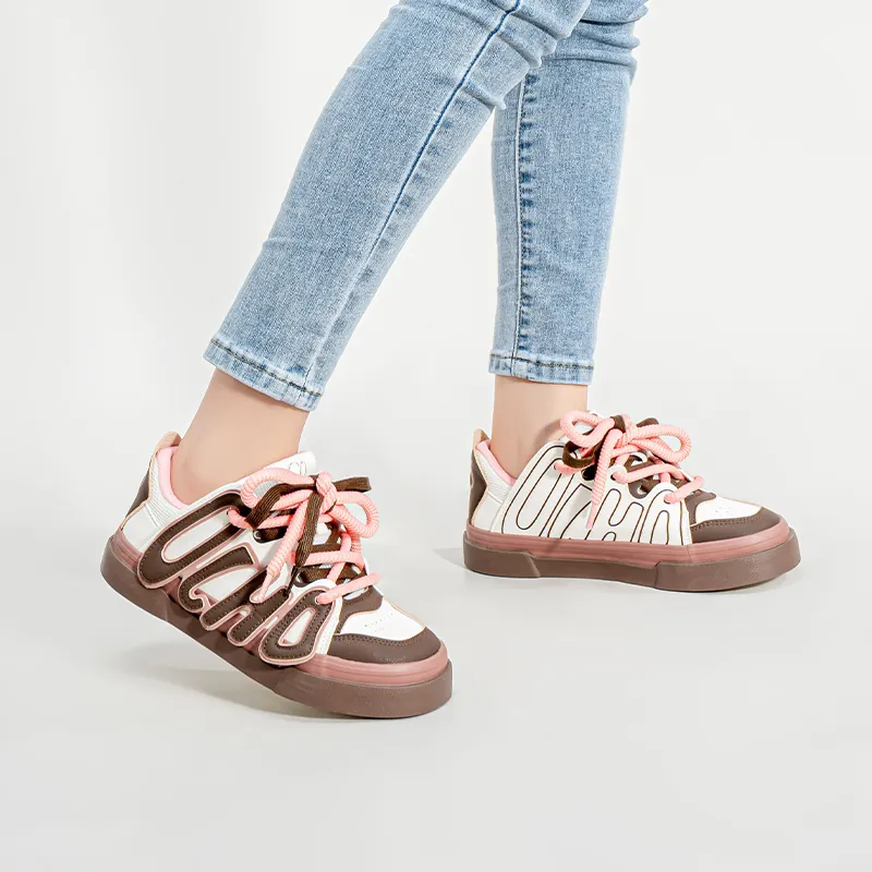 La Chapelle Height Increasing Lightweight Low-Top Skateboard Shoes Women's-5
