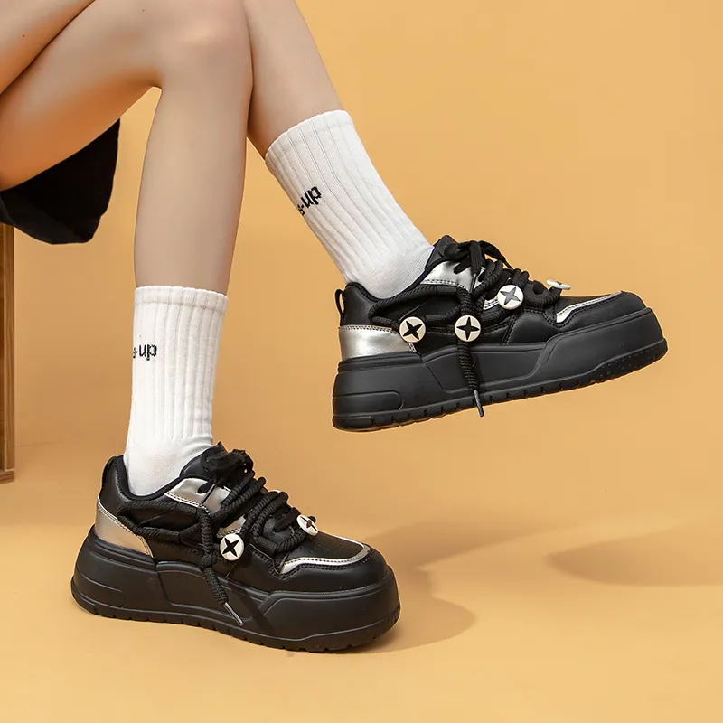 La Chapelle Height Increasing Lightweight Low-Top Skateboard Shoes Women's-29