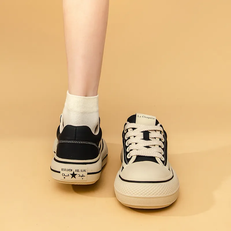 La Chapelle Abrasion Resistant Breathable Height Increasing Low Top Skateboard Shoes Women's-20