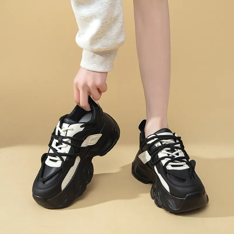 La Chapelle Height Increasing Lightweight Low Top Chunky Sneakers Women's-6