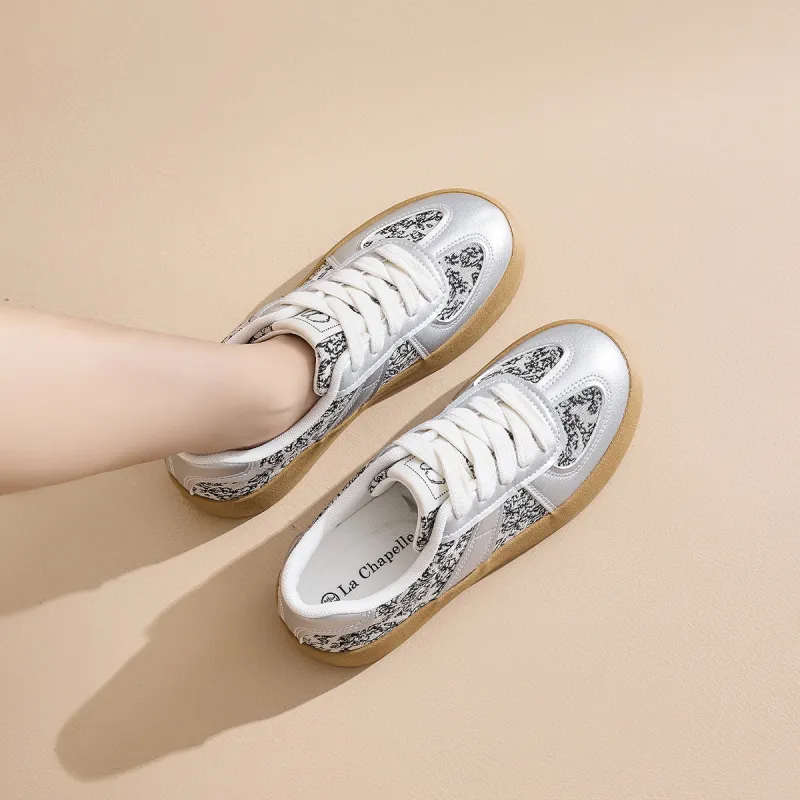 La Chapelle Height Increasing Wear Resistant Low Top Skateboard Shoes Women's-7