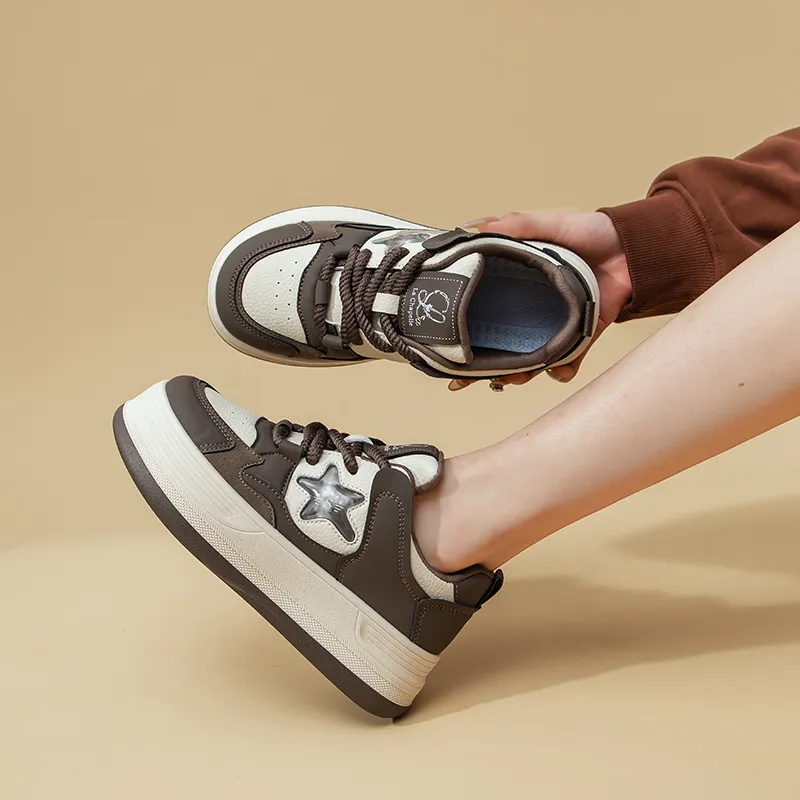 La Chapelle Height Increasing Lightweight Low Top Skateboard Shoes Women's-15