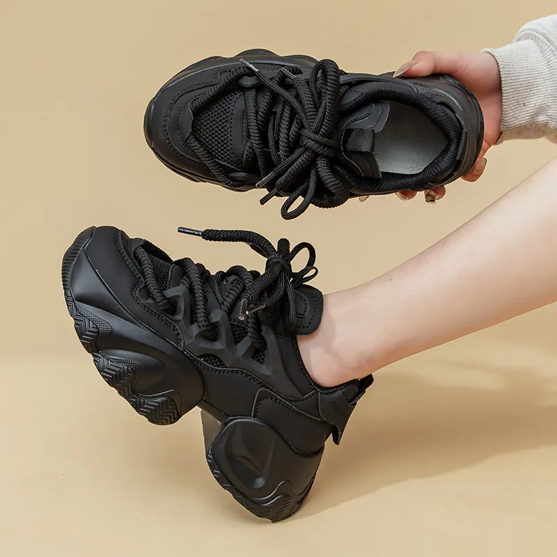 La Chapelle Height Increasing Lightweight Low-Top Chunky Sneakers Women's-24