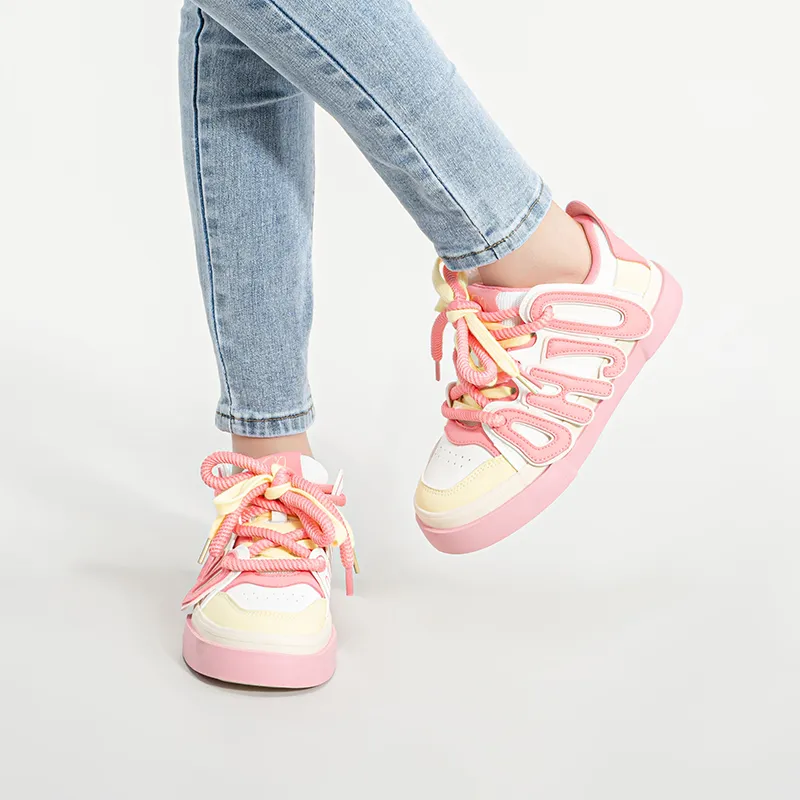 La Chapelle Height Increasing Lightweight Low-Top Skateboard Shoes Women's-16