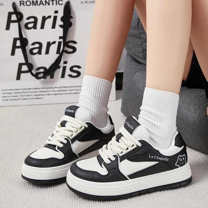 La Chapelle Height Increasing Wear-Resistant Low-Top Skateboard Shoes Women's-15