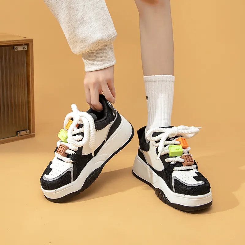 La Chapelle Height Increasing Lightweight Low-Top Skateboard Shoes Women's-26