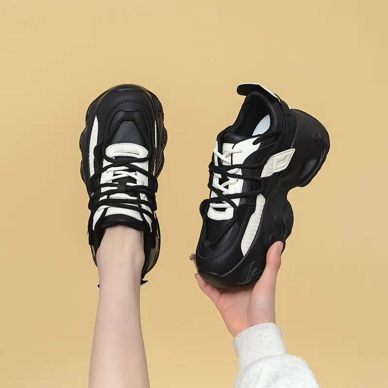 La Chapelle Height Increasing Lightweight Low Top Chunky Sneakers Women's-7