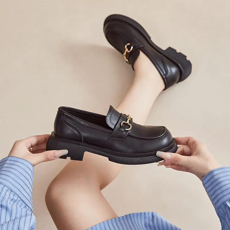La Chapelle Loafers Medium Heel Women's-7