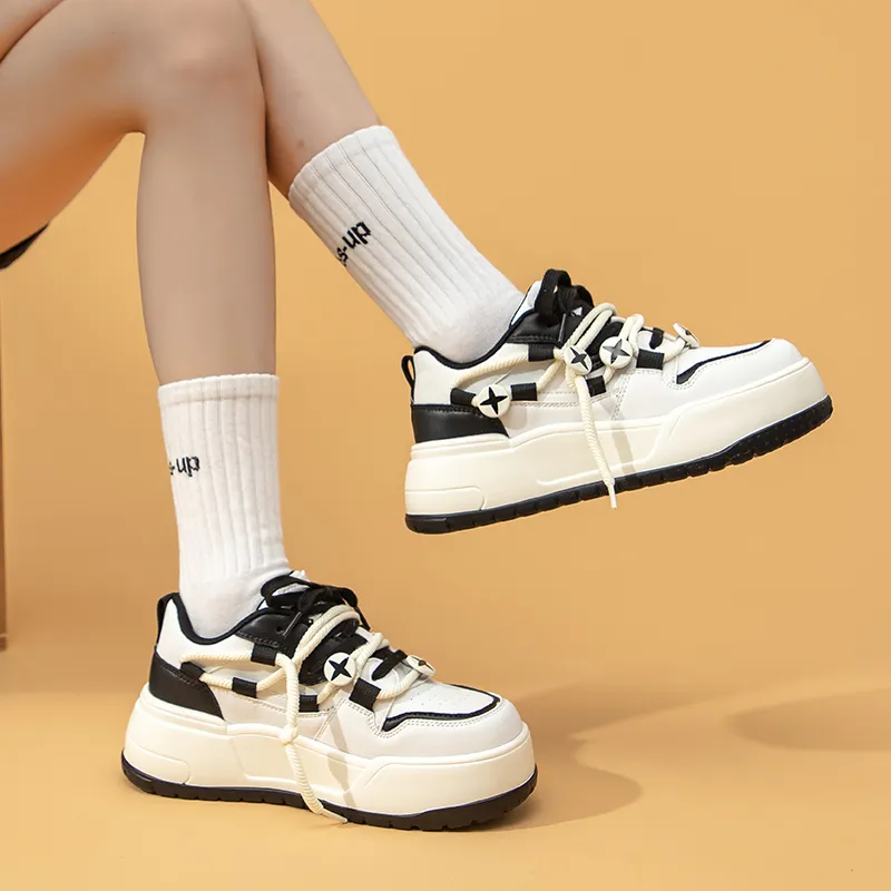 La Chapelle Height Increasing Lightweight Low-Top Skateboard Shoes Women's-19