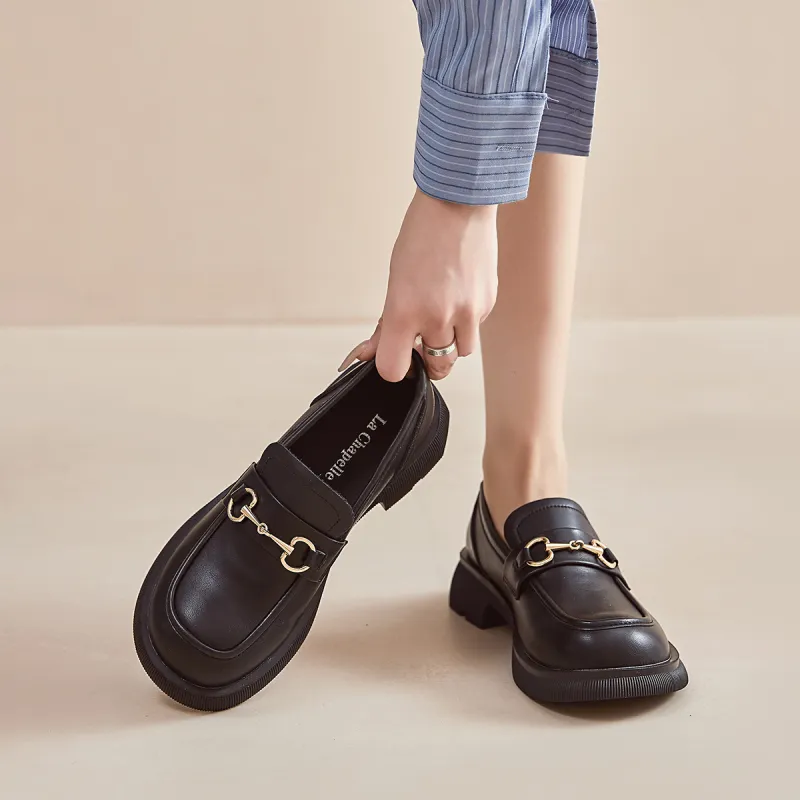 La Chapelle Loafers Medium Heel Women's-5