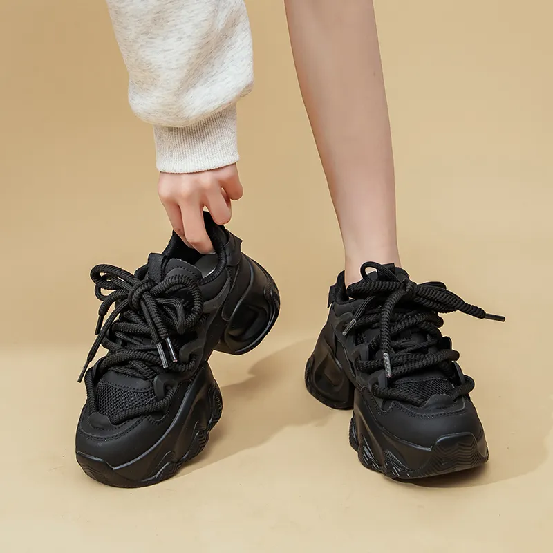 La Chapelle Height Increasing Lightweight Low-Top Chunky Sneakers Women's-25
