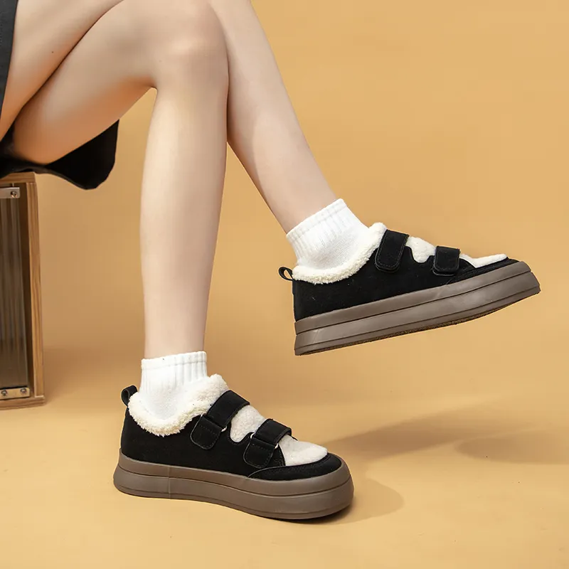 La Chapelle Trendy Versatile Small Insulated Shoe Warm Anti-Slip And Wear-Resistant Low-Top Skateboard Shoes Women's-17