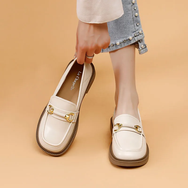 La Chapelle Loafers Women's Beige-7