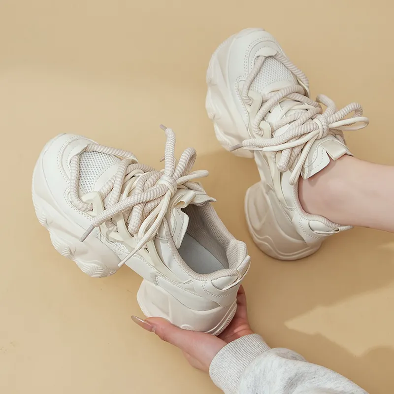 La Chapelle Height Increasing Lightweight Low-Top Chunky Sneakers Women's-9