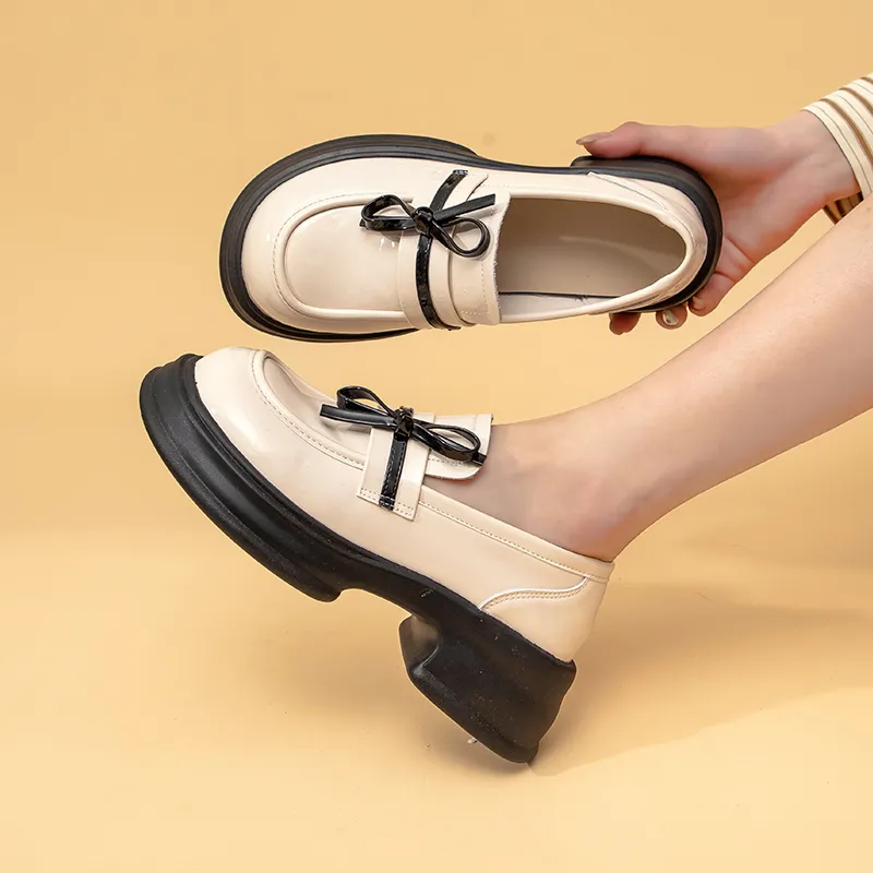 La Chapelle Loafers Women's Black/Beige-16