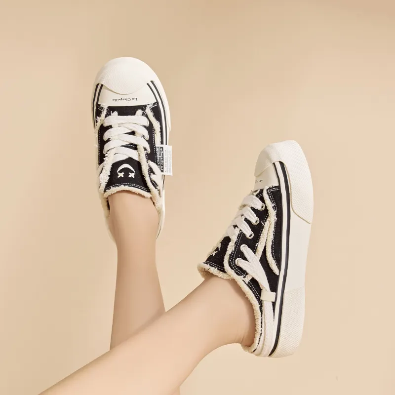 La Chapelle Lightweight And Breathable Low Top Canvas Shoes Women's-10