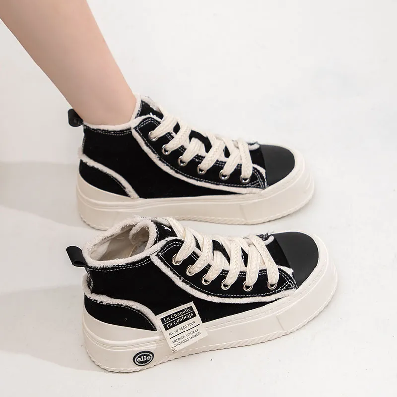 La Chapelle High-Top Canvas Shoes Women's-9