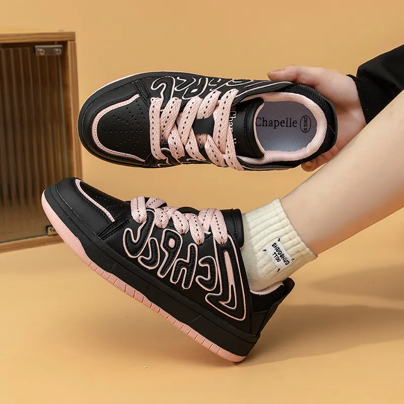 La Chapelle Height Increasing Lightweight Breathable Low-Top Skateboard Shoes Women's-5
