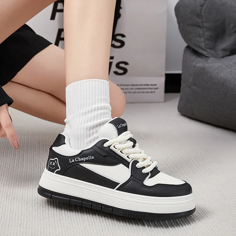 La Chapelle Height Increasing Wear-Resistant Low-Top Skateboard Shoes Women's-16