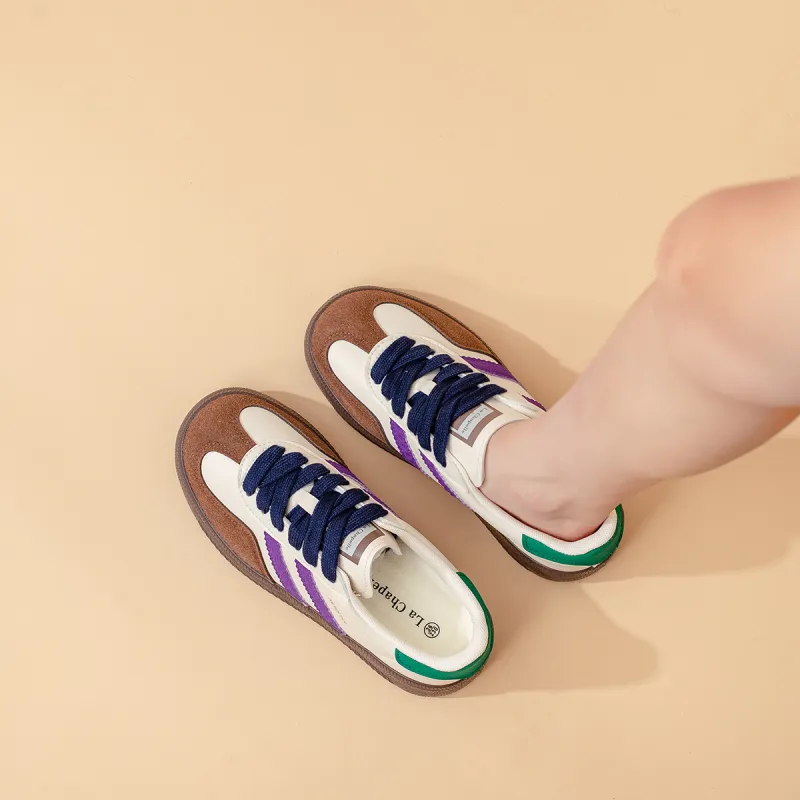 La Chapelle Anti Slip Wear Resistant Low Top Skateboard Shoes Women's-5