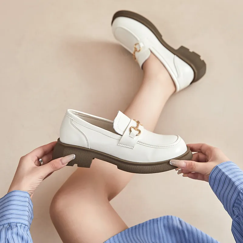 La Chapelle Loafers Medium Heel Women's-17